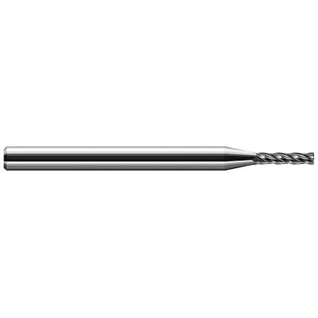 Harvey Tool 0.04 in. Cutter dia. x 0.01 in. Radius x 0.203in. 13/64 Carbide Corner Radius End Mill, 4 Flutes 964340